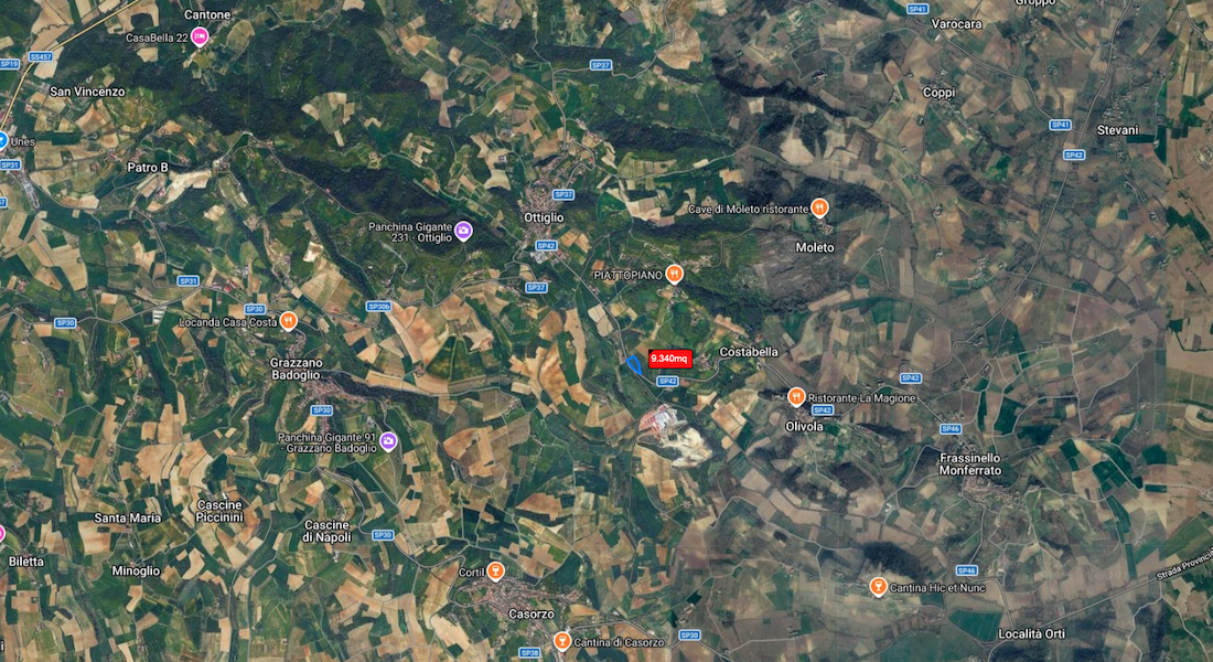 ottiglio vendesi terreno agricolo